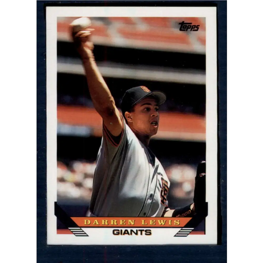 1993 Topps #176 Darren Lewis NM-MT San Francisco Giants Baseball Card  Image 1