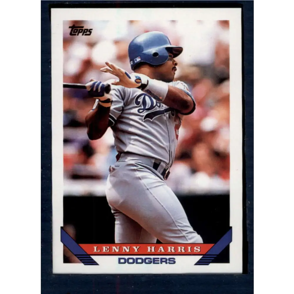 1993 Topps #177 Lenny Harris NM-MT Los Angeles Dodgers Baseball Card  Image 1