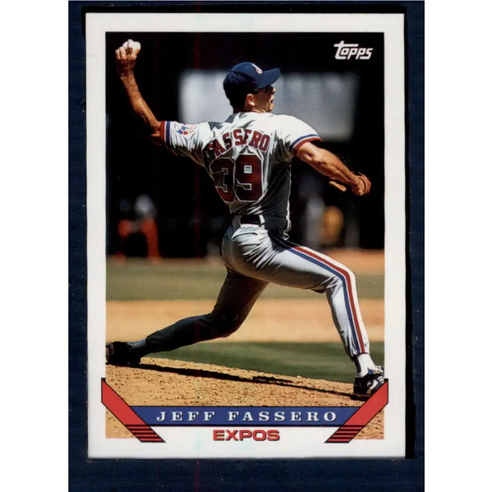 1993 Topps #178 Jeff Fassero NM-MT Montreal Expos Baseball Card  Image 1