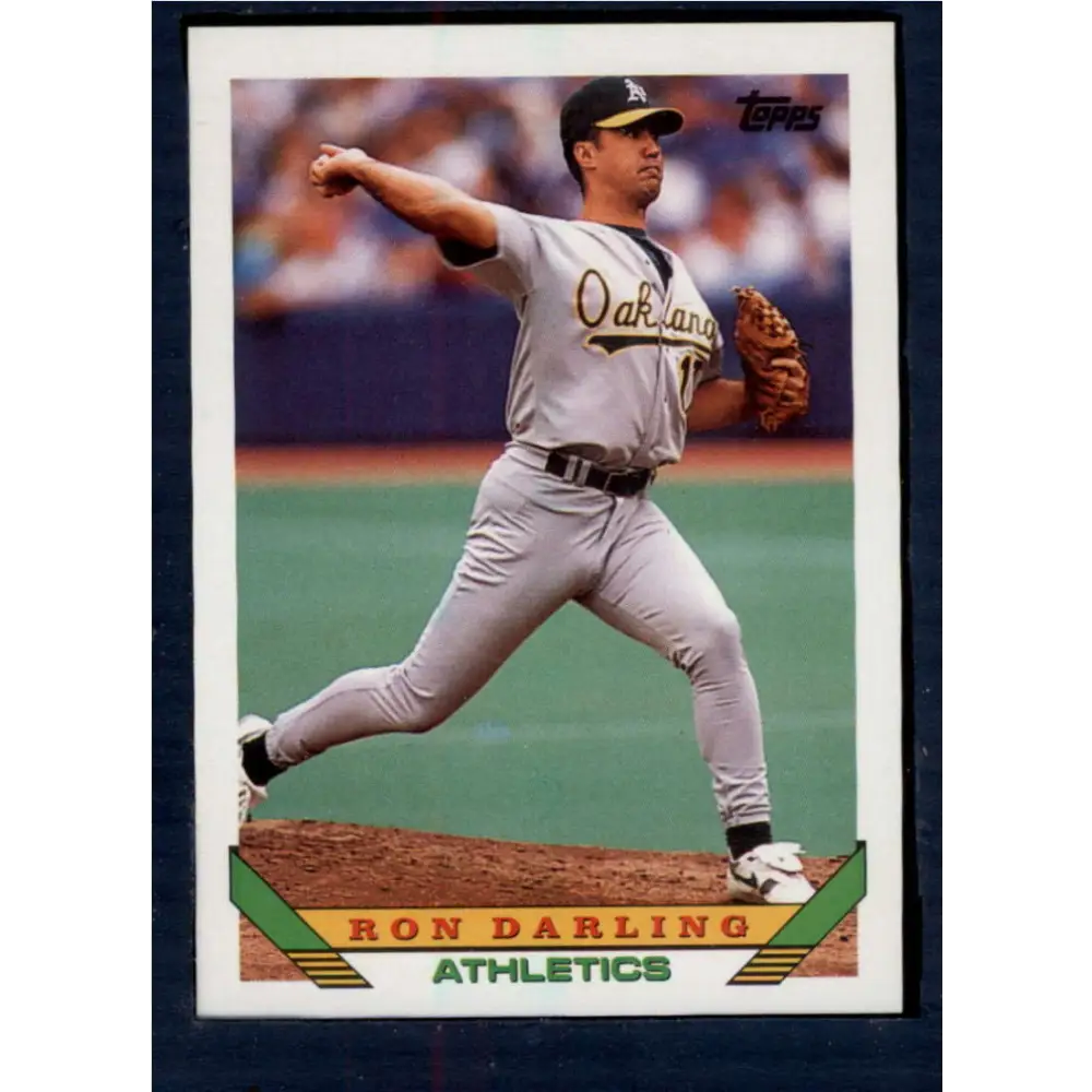 1993 Topps #182 Ron Darling NM-MT Oakland Athletics Baseball Card  Image 1