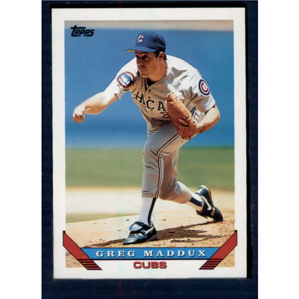1993 Topps #183 Greg Maddux NM-MT Chicago Cubs Baseball Card  Image 1