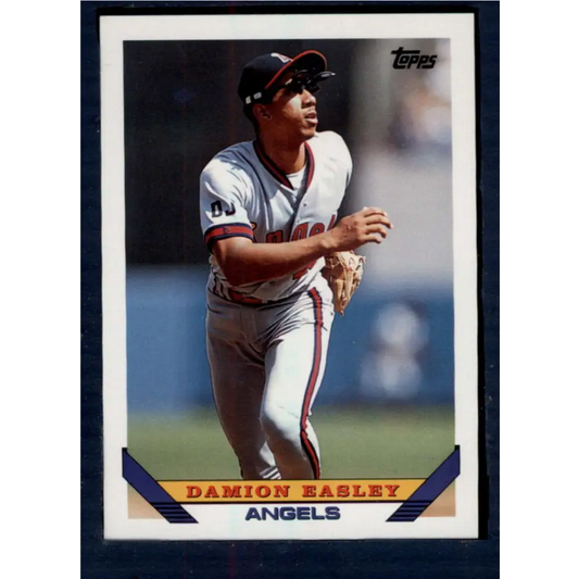 1993 Topps #184 Damion Easley NM-MT California Angels Baseball Card  Image 1