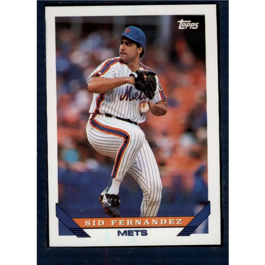 1993 Topps #188 Sid Fernandez NM-MT New York Mets Baseball Card  Image 1