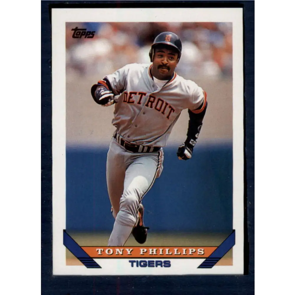 1993 Topps #189 Tony Phillips NM-MT Detroit Tigers Baseball Card  Image 1