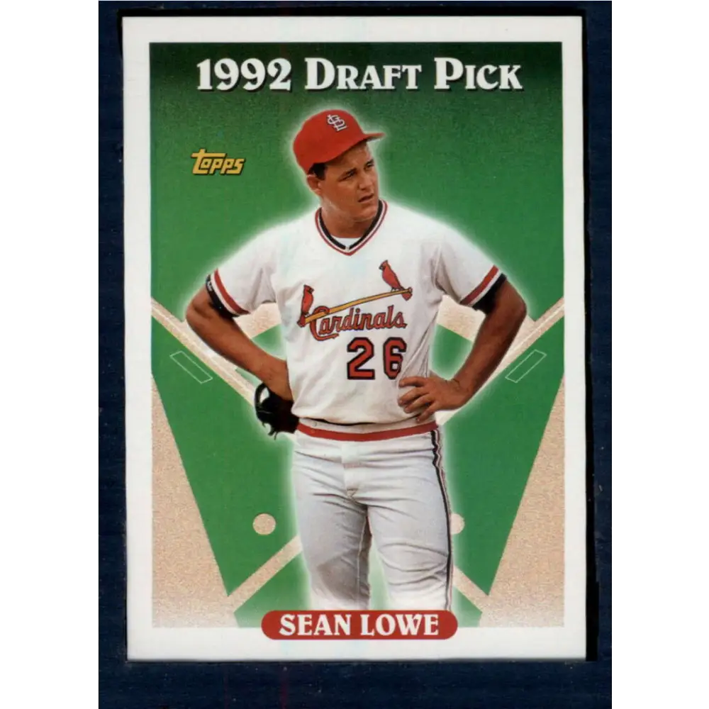 1993 Topps #191 Sean Lowe NM-MT RC Rookie St. Louis Cardinals Baseball Card  Image 1