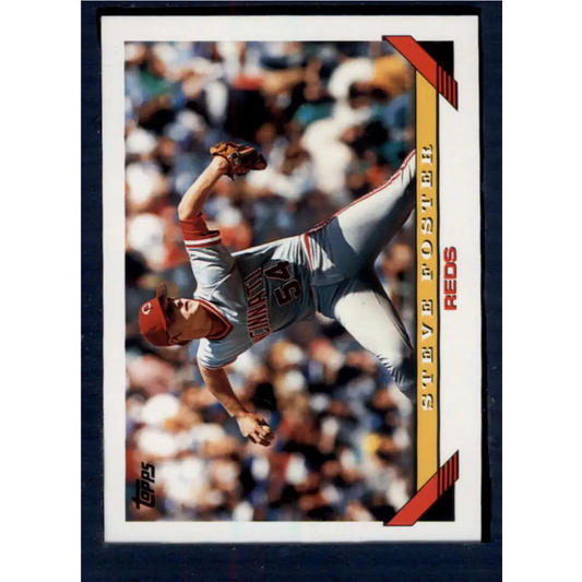 1993 Topps #193 Steve Foster NM-MT Cincinnati Reds Baseball Card  Image 1