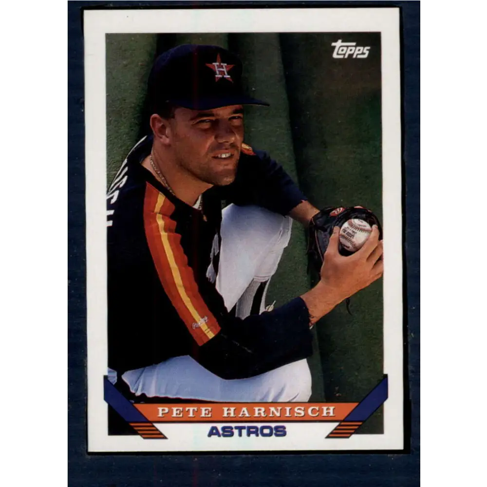 1993 Topps #195 Pete Harnisch NM-MT Houston Astros Baseball Card  Image 1