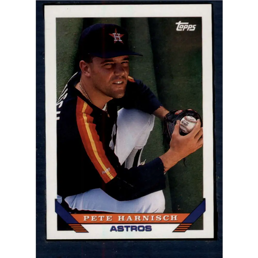 1993 Topps #195 Pete Harnisch NM-MT Houston Astros Baseball Card  Image 1