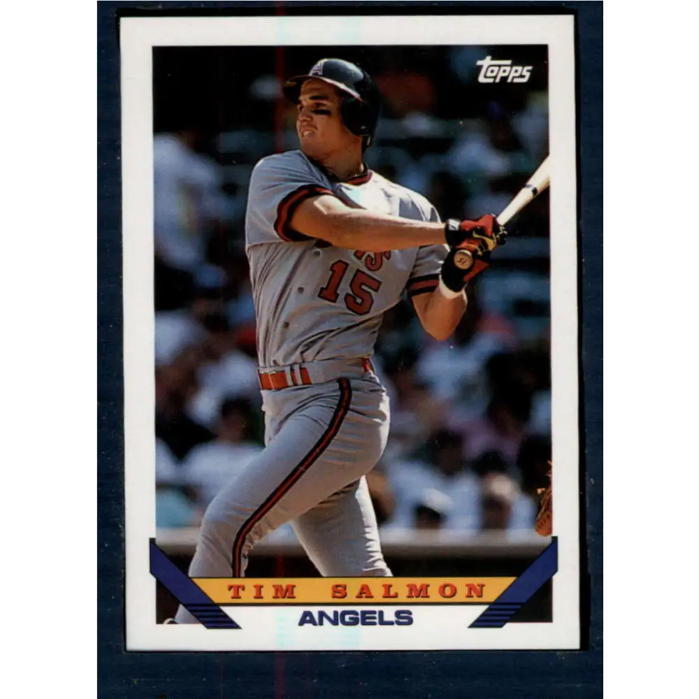 1993 Topps #20 Tim Salmon NM-MT California Angels Baseball Card  Image 1
