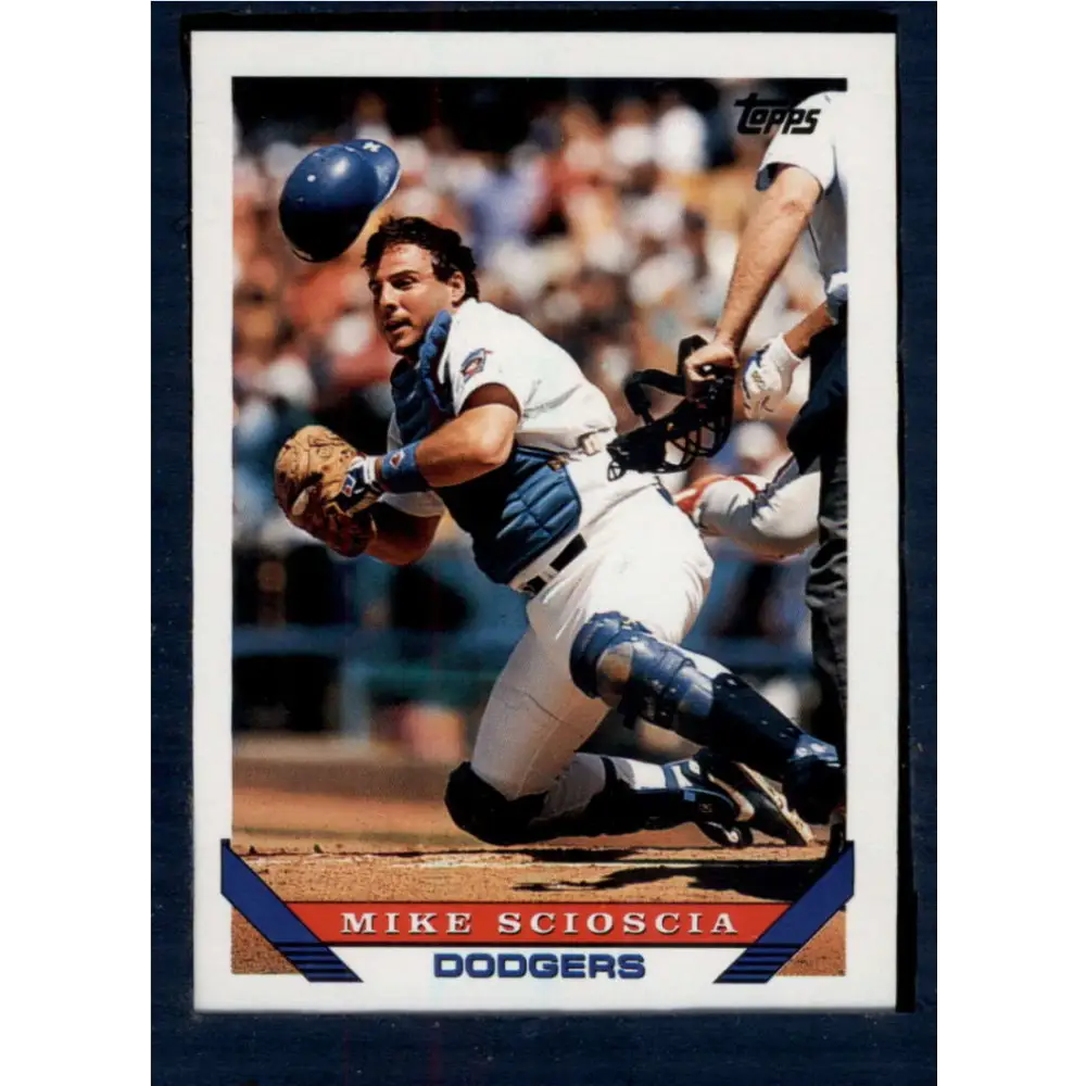 1993 Topps #202 Mike Scioscia NM-MT Los Angeles Dodgers Baseball Card  Image 1