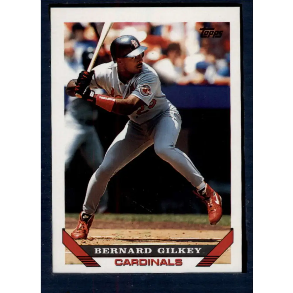 1993 Topps #203 Bernard Gilkey NM-MT St. Louis Cardinals Baseball Card  Image 1