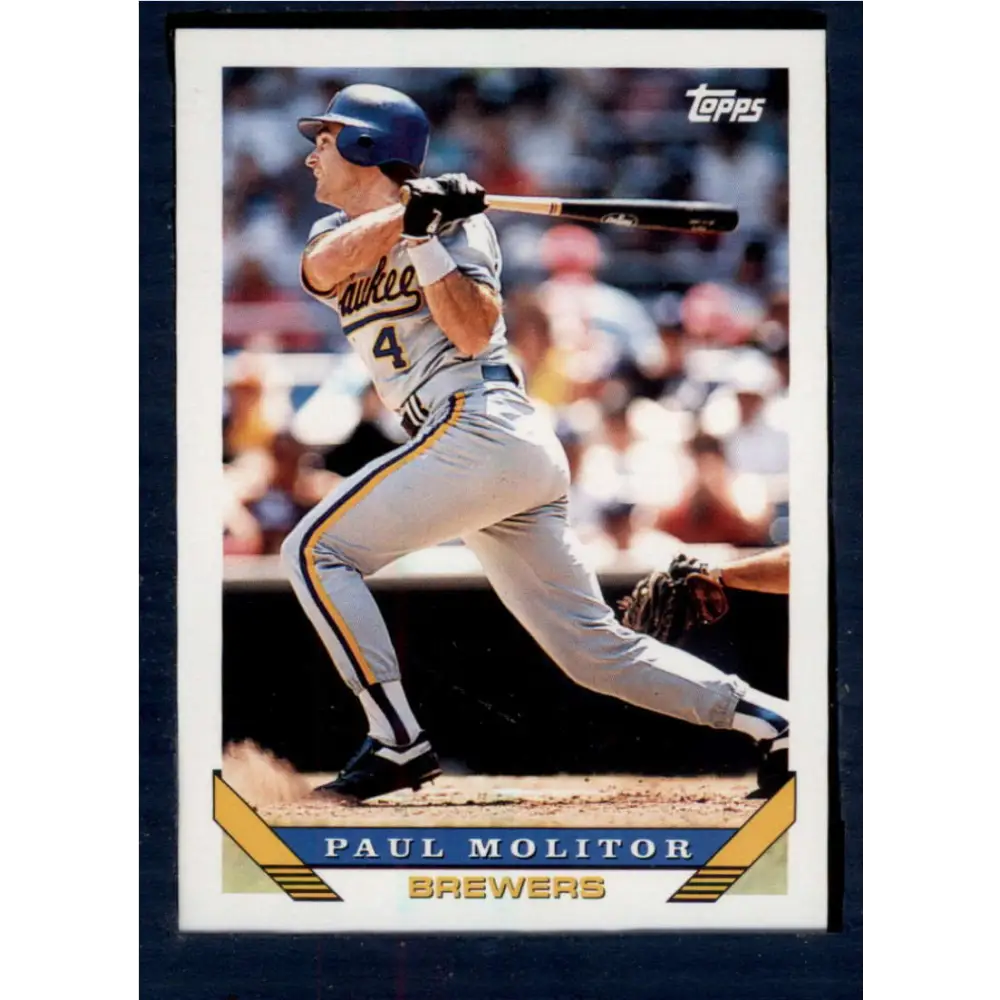 1993 Topps #207 Paul Molitor NM-MT Milwaukee Brewers Baseball Card  Image 1