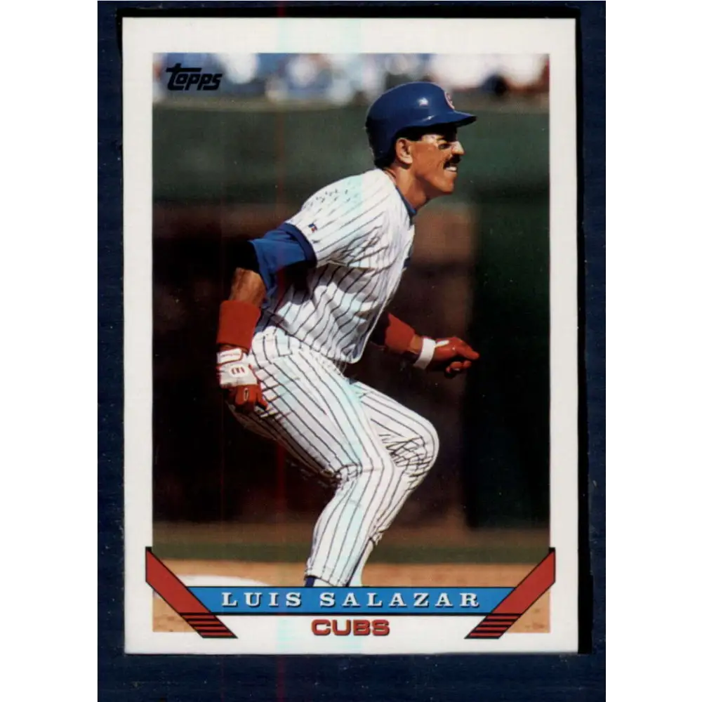 1993 Topps #21 Luis Salazar NM-MT Chicago Cubs Baseball Card  Image 1