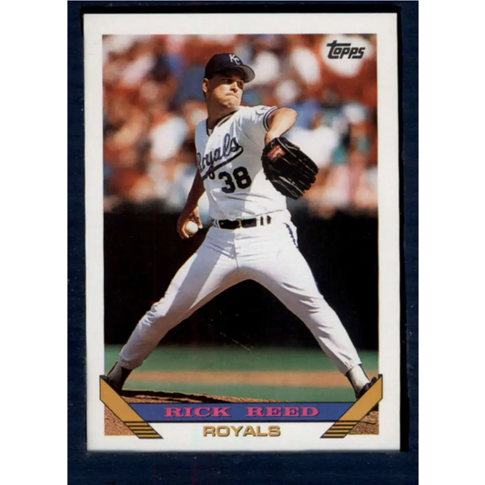 1993 Topps #212 Rick Reed NM-MT Kansas City Royals Baseball Card  Image 1