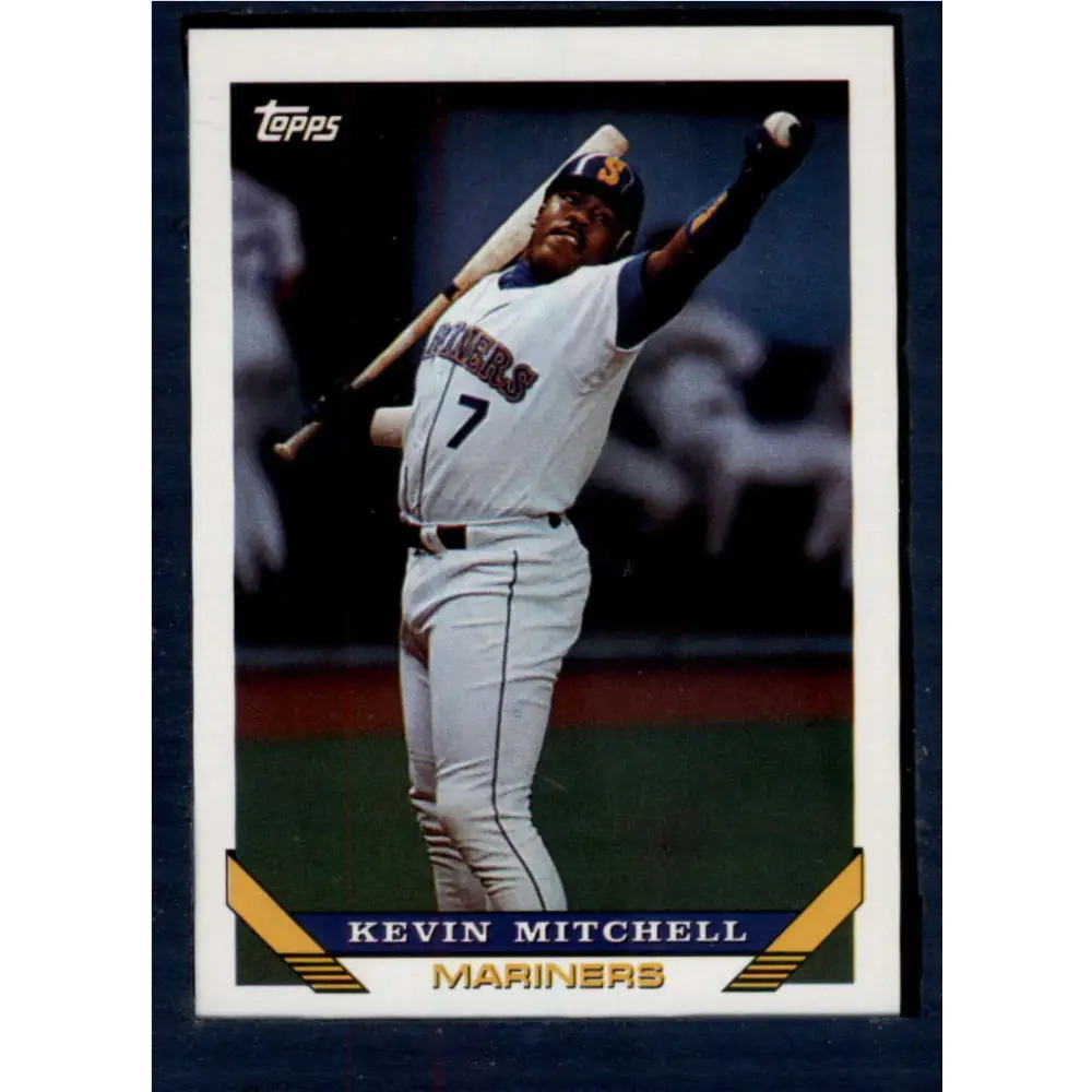 1993 Topps #217 Kevin Mitchell NM-MT Seattle Mariners Baseball Card  Image 1