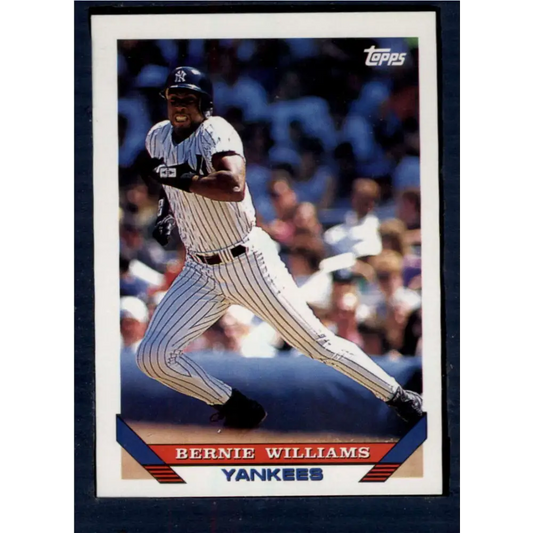 1993 Topps #222 Bernie Williams NM-MT New York Yankees Baseball Card  Image 1