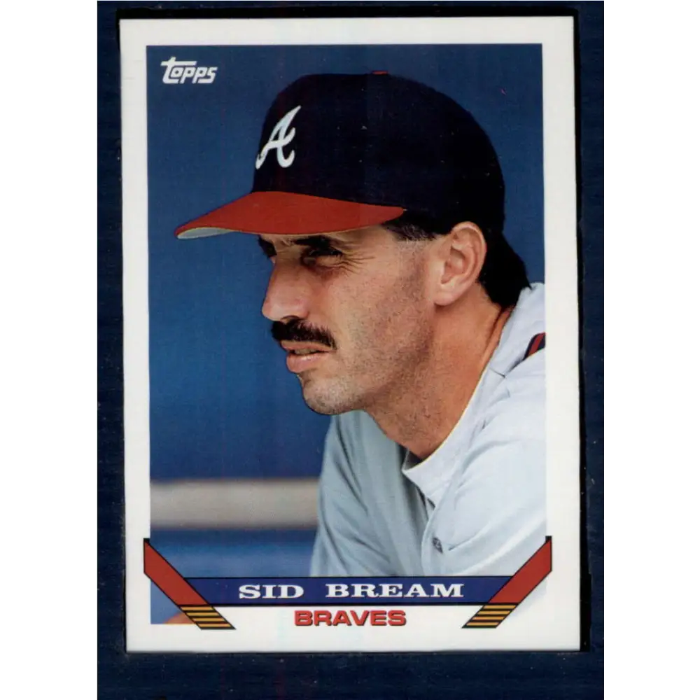 1993 Topps #224 Sid Bream NM-MT Atlanta Braves Baseball Card  Image 1