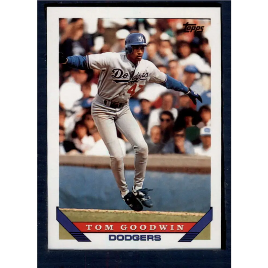 1993 Topps #228 Tom Goodwin NM-MT Los Angeles Dodgers Baseball Card  Image 1