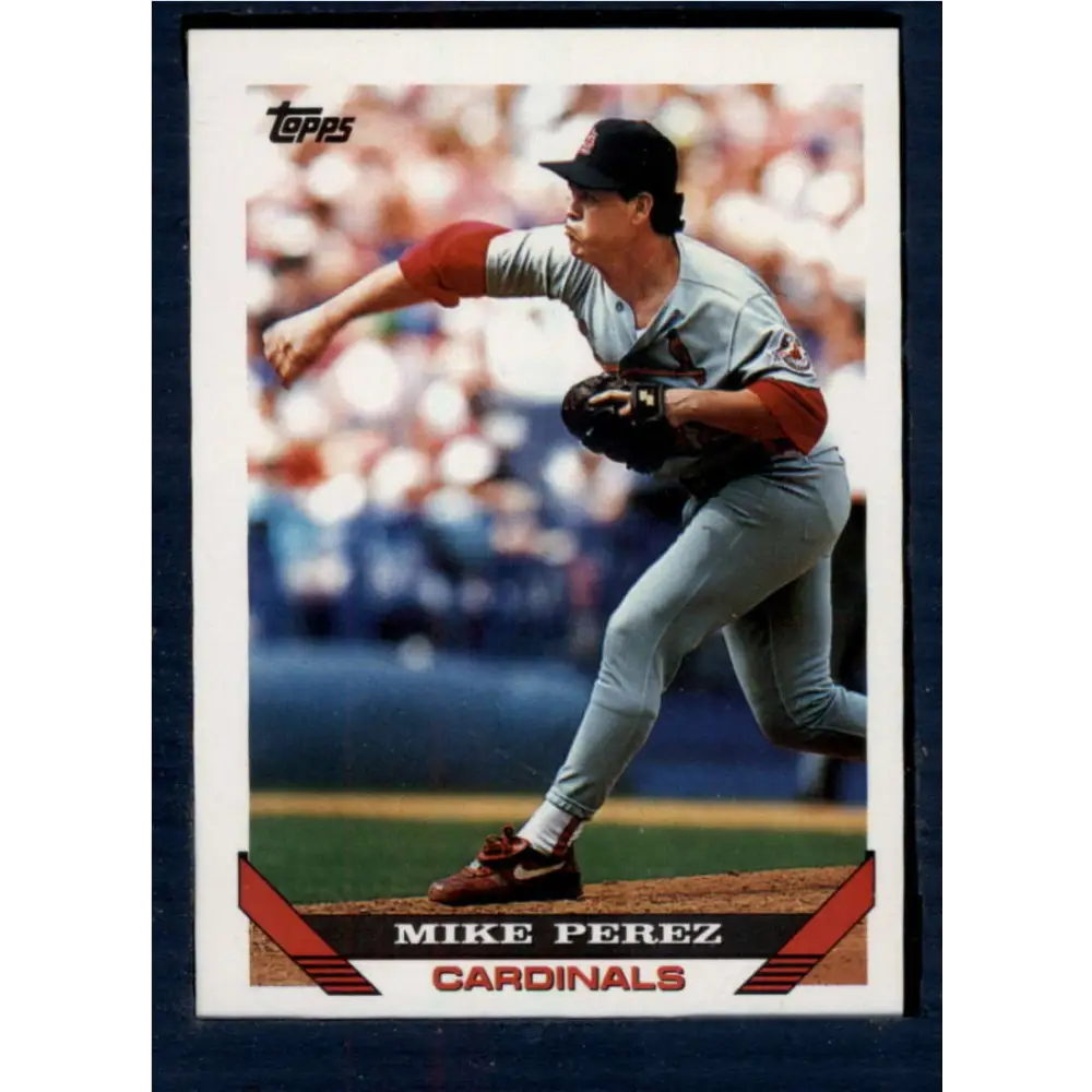 1993 Topps #229 Mike Perez NM-MT St. Louis Cardinals Baseball Card  Image 1