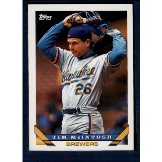 1993 Topps #234 Tim McIntosh NM-MT Milwaukee Brewers Baseball Card  Image 1