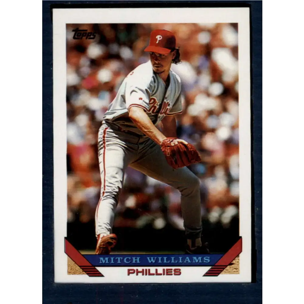 1993 Topps #235 Mitch Williams NM-MT Philadelphia Phillies Baseball Card  Image 1