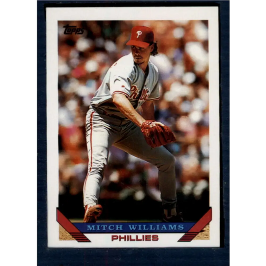 1993 Topps #235 Mitch Williams NM-MT Philadelphia Phillies Baseball Card  Image 1