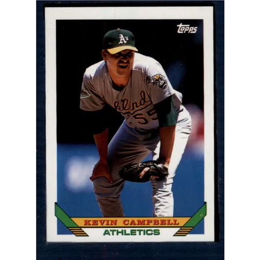 1993 Topps #236 Kevin Campbell NM-MT Oakland Athletics Baseball Card  Image 1