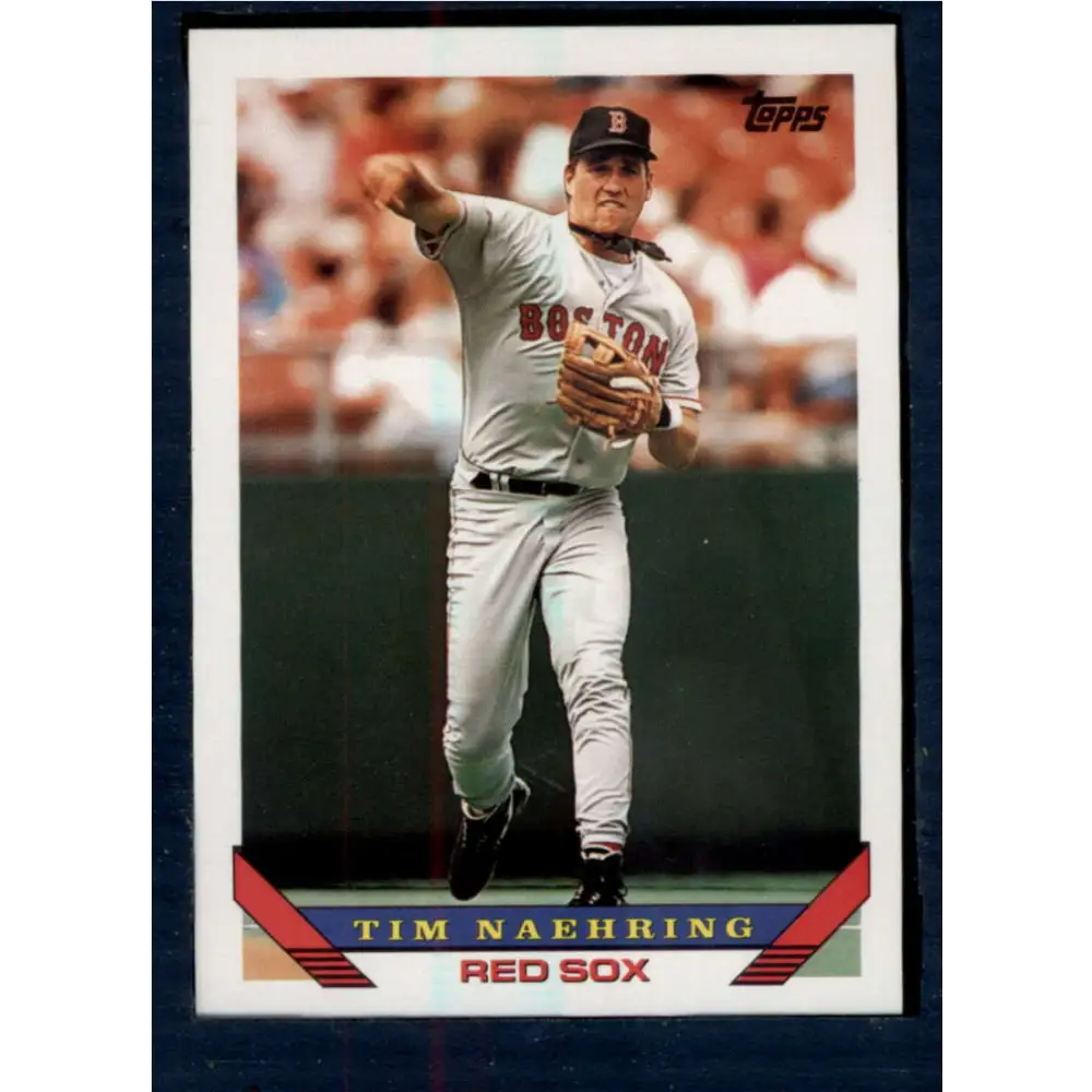 1993 Topps #24 Tim Naehring NM-MT Boston Red Sox Baseball Card  Image 1