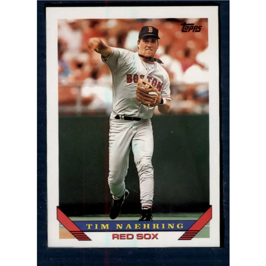 1993 Topps #24 Tim Naehring NM-MT Boston Red Sox Baseball Card  Image 1