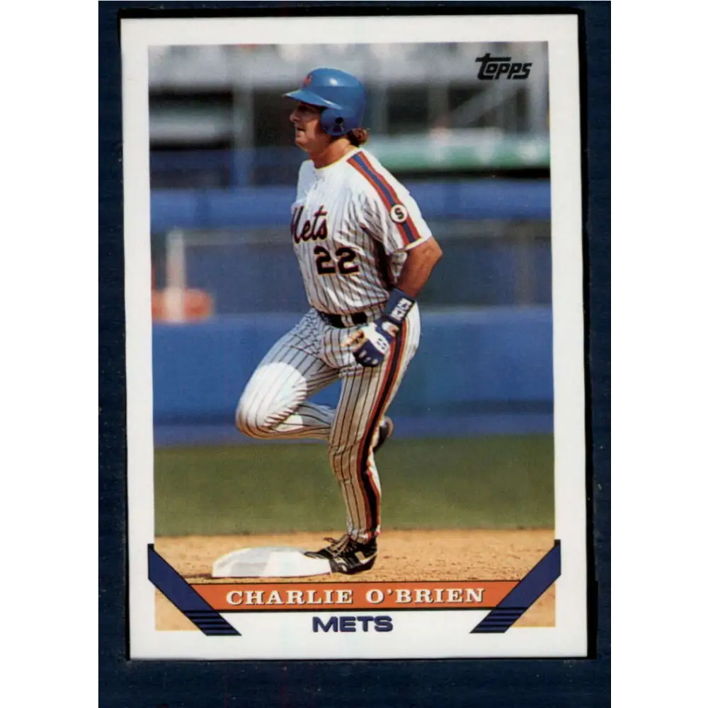 1993 Topps #242 Charlie O'Brien NM-MT New York Mets Baseball Card  Image 1