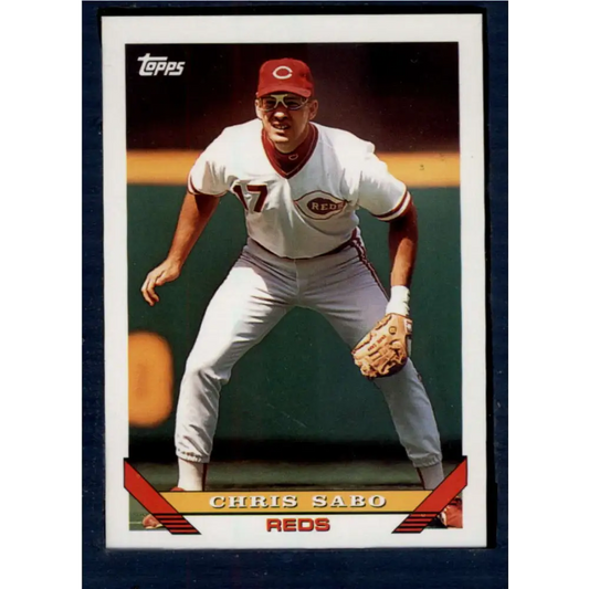 1993 Topps #245 Chris Sabo NM-MT Cincinnati Reds Baseball Card  Image 1