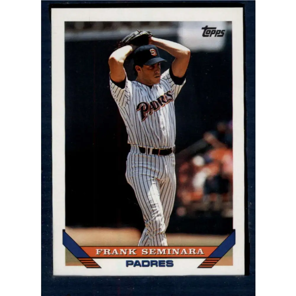 1993 Topps #247 Frank Seminara NM-MT San Diego Padres Baseball Card  Image 1