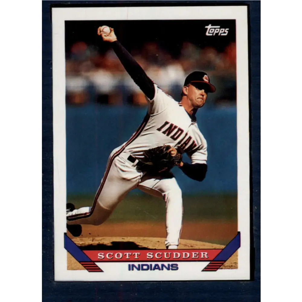 1993 Topps #248 Scott Scudder NM-MT Cleveland Indians Baseball Card  Image 1