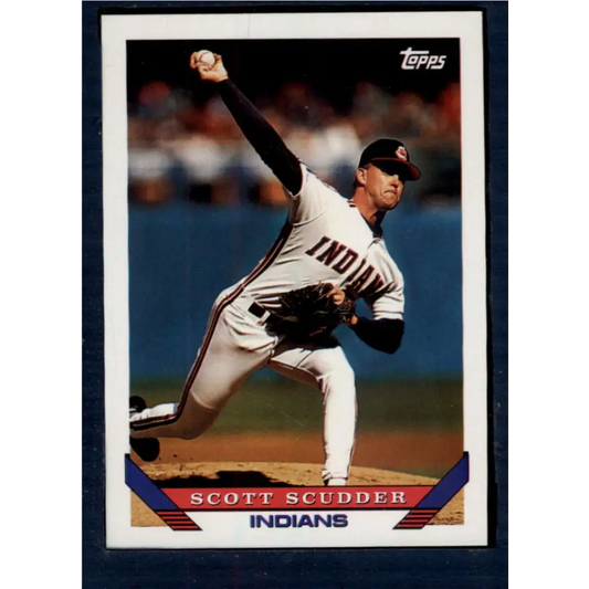1993 Topps #248 Scott Scudder NM-MT Cleveland Indians Baseball Card  Image 1
