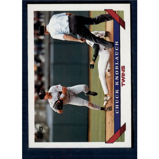 1993 Topps #250 Chuck Knoblauch NM-MT Minnesota Twins Baseball Card  Image 1