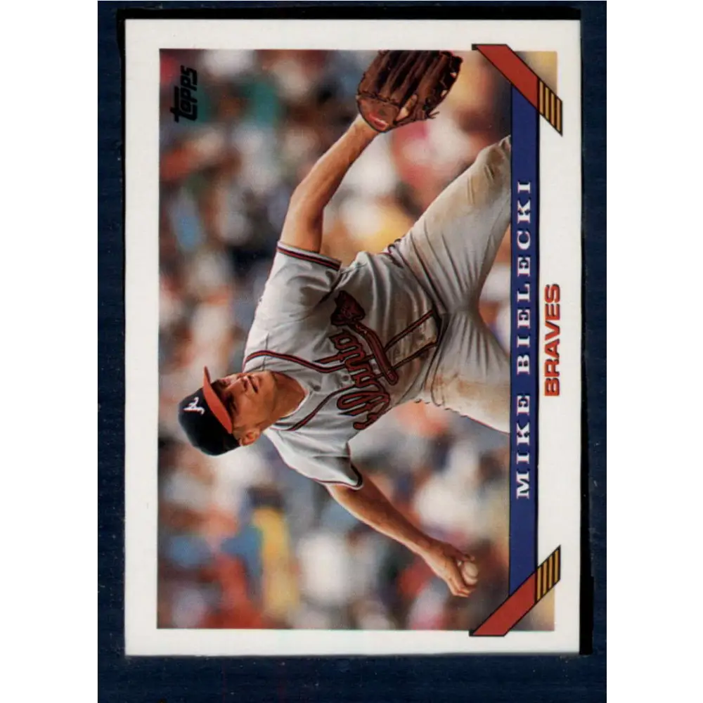 1993 Topps #251 Mike Bielecki NM-MT Atlanta Braves Baseball Card  Image 1