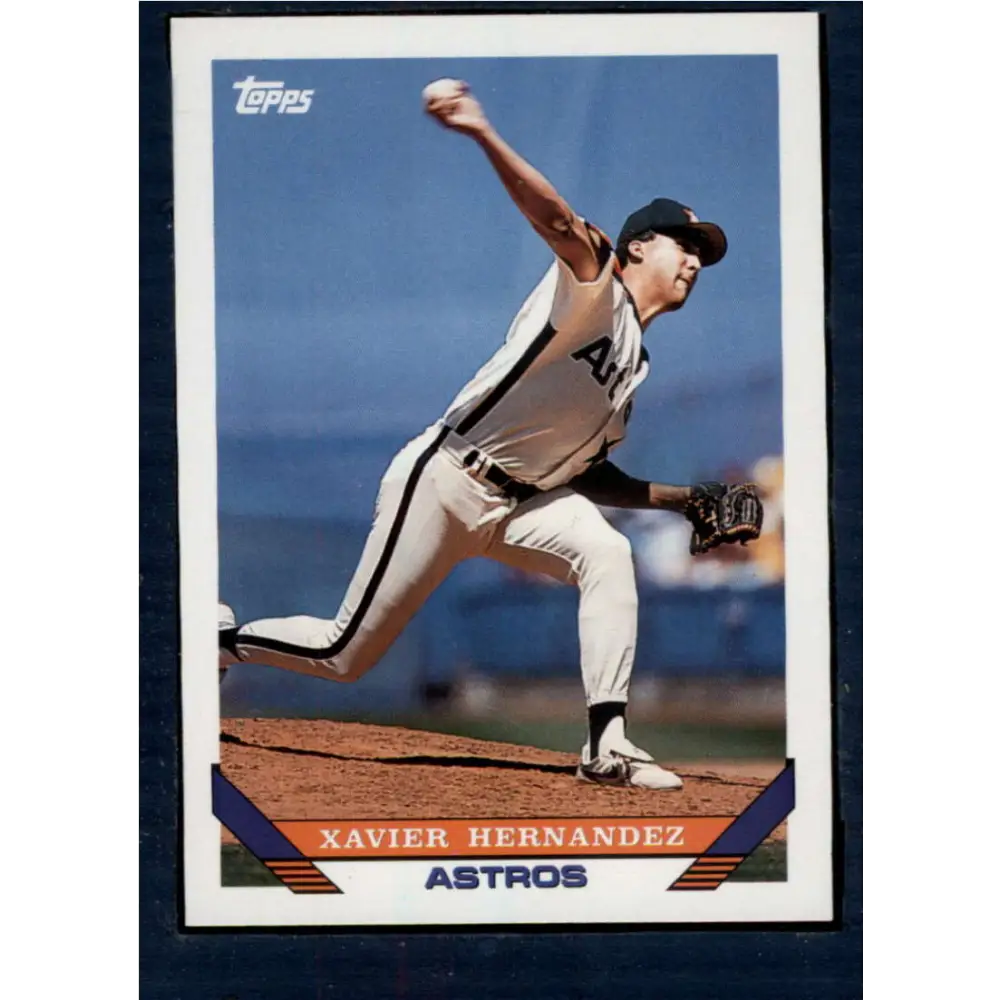 1993 Topps #252 Xavier Hernandez NM-MT Houston Astros Baseball Card  Image 1