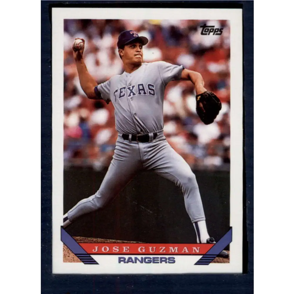 1993 Topps #253 Jose Guzman NM-MT Texas Rangers Baseball Card  Image 1