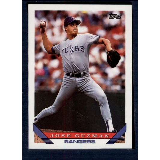 1993 Topps #253 Jose Guzman NM-MT Texas Rangers Baseball Card  Image 1