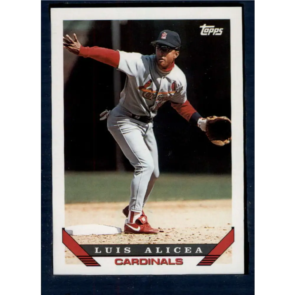 1993 Topps #257 Luis Alicea NM-MT St. Louis Cardinals Baseball Card  Image 1