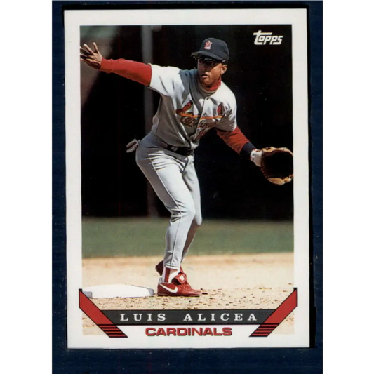 1993 Topps #257 Luis Alicea NM-MT St. Louis Cardinals Baseball Card  Image 1