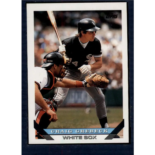 1993 Topps #259 Craig Grebeck NM-MT Chicago White Sox Baseball Card  Image 1