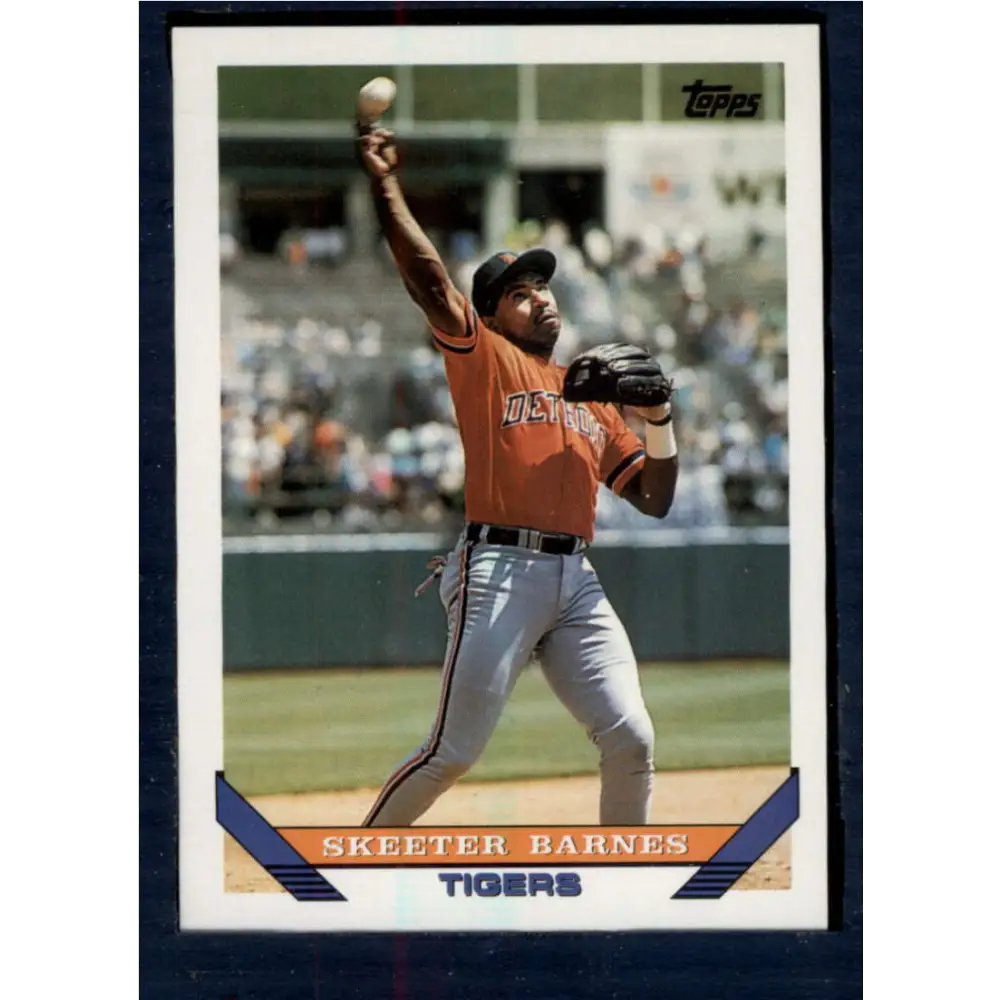 1993 Topps #26 Skeeter Barnes NM-MT Detroit Tigers Baseball Card  Image 1