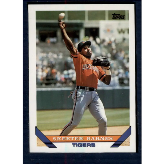 1993 Topps #26 Skeeter Barnes NM-MT Detroit Tigers Baseball Card  Image 1