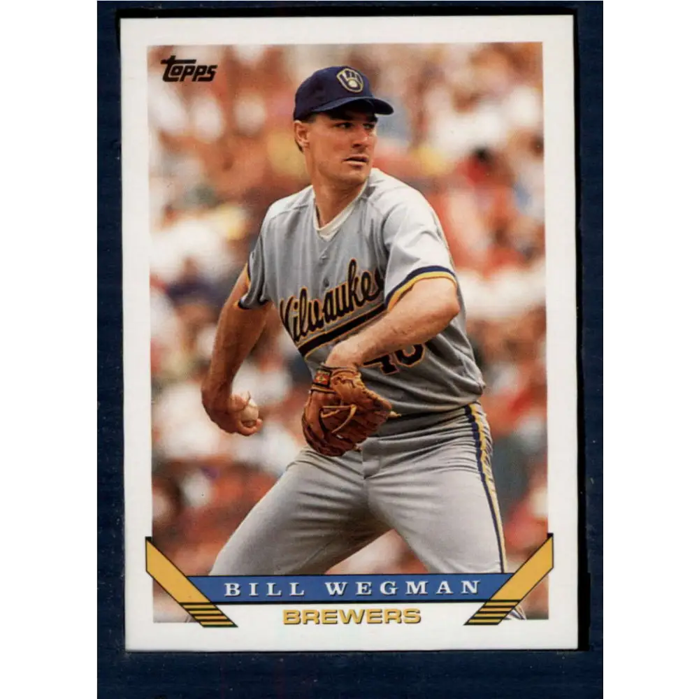 1993 Topps #261 Bill Wegman NM-MT Milwaukee Brewers Baseball Card  Image 1