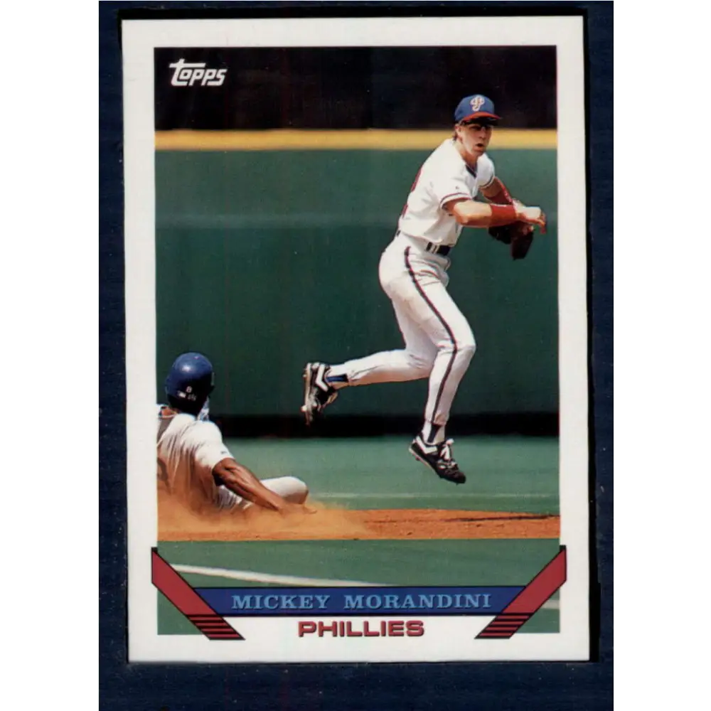 1993 Topps #262 Mickey Morandini NM-MT Philadelphia Phillies Baseball Card  Image 1