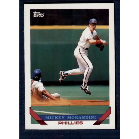 1993 Topps #262 Mickey Morandini NM-MT Philadelphia Phillies Baseball Card  Image 1