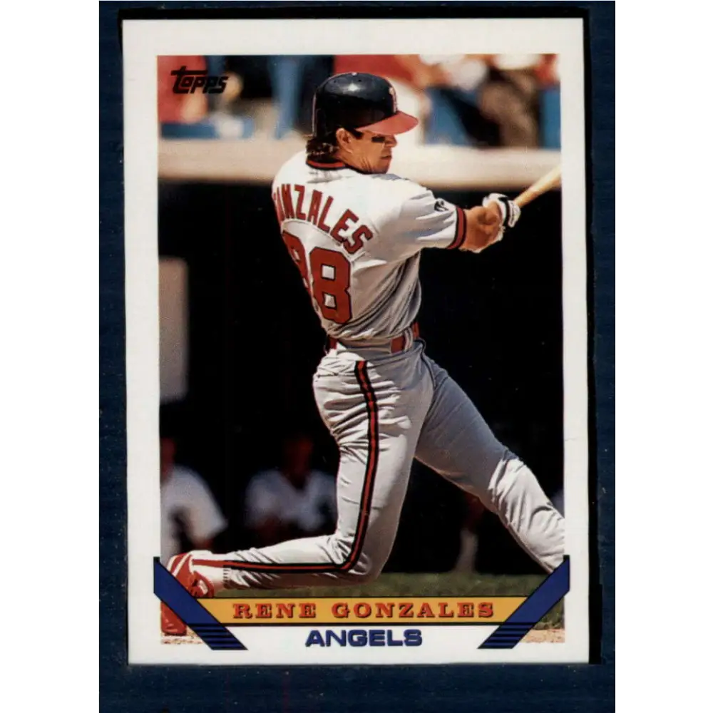 1993 Topps #266 Rene Gonzales NM-MT California Angels Baseball Card  Image 1