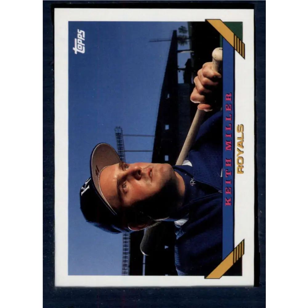 1993 Topps #267 Keith Miller NM-MT Kansas City Royals Baseball Card  Image 1