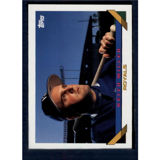 1993 Topps #267 Keith Miller NM-MT Kansas City Royals Baseball Card  Image 1